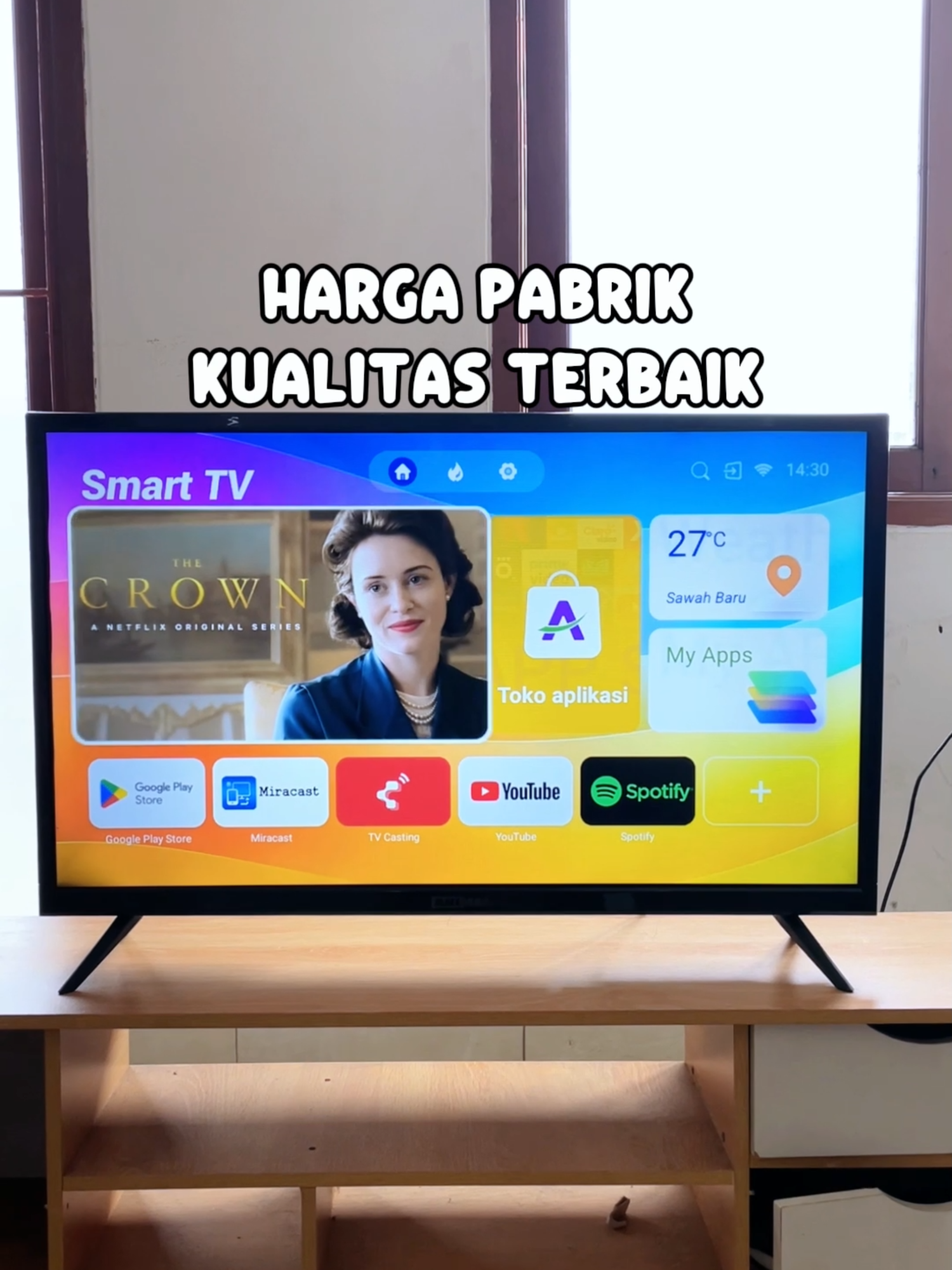 Gak perlu mahal buat punya Smart TV! 📺 Ukuran 32 inch 🌟 Bisa nonton YouTube, Netflix, & TV lokal Langsung dari pabrik, jadi harganya super miring~ #UnboxingSmartTV #ASMRUnboxing #UnboxingAesthetic #ASMRIndonesia #TV22Inch #SatisfyingSounds #UnboxingMinimalis #BarangElektronik #animaxtv #TVBaru #televisidigital #TVMurahBerkualitas #SmartTV1Jutaan #22inch #tvpintar #TVMurah #TVRekomendasi #TVCanggih #Guncang66 #Guncang66SpesialGajian