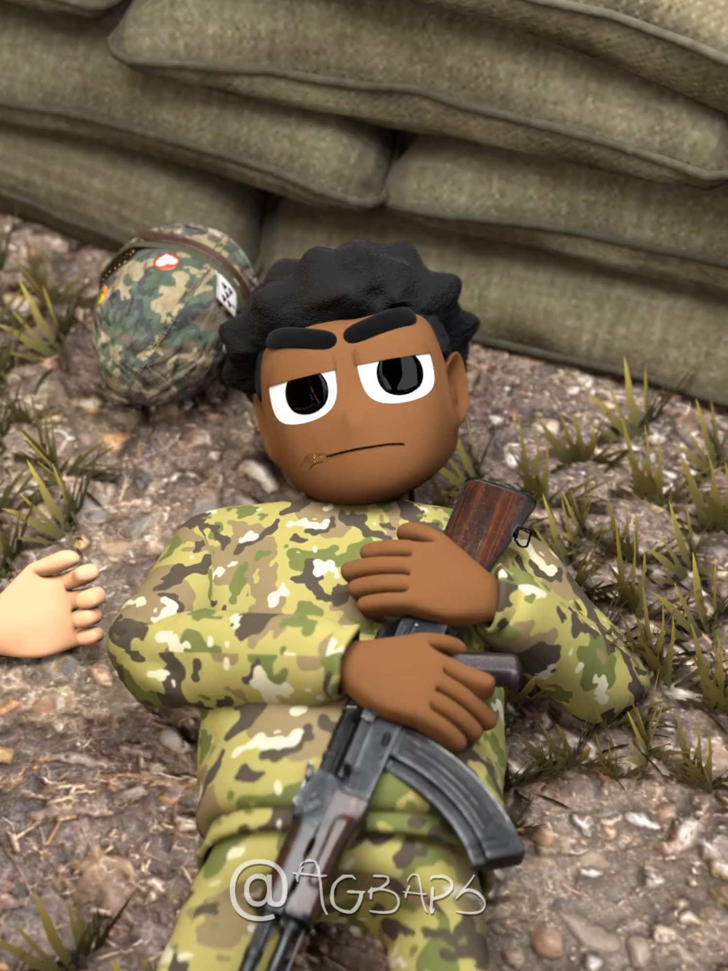 How Different soldiers Sleep With their guns #naijaanimation #Gbaps