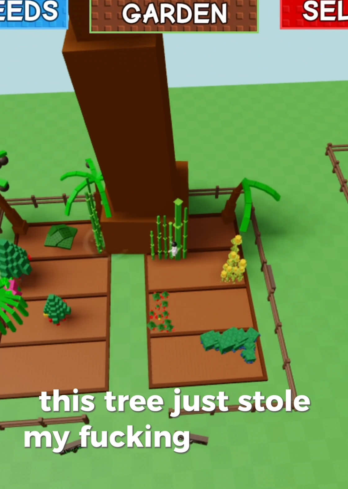 Aint even fully grown never playing ts again 💔 #roblox #gag #growagarden #fyp 