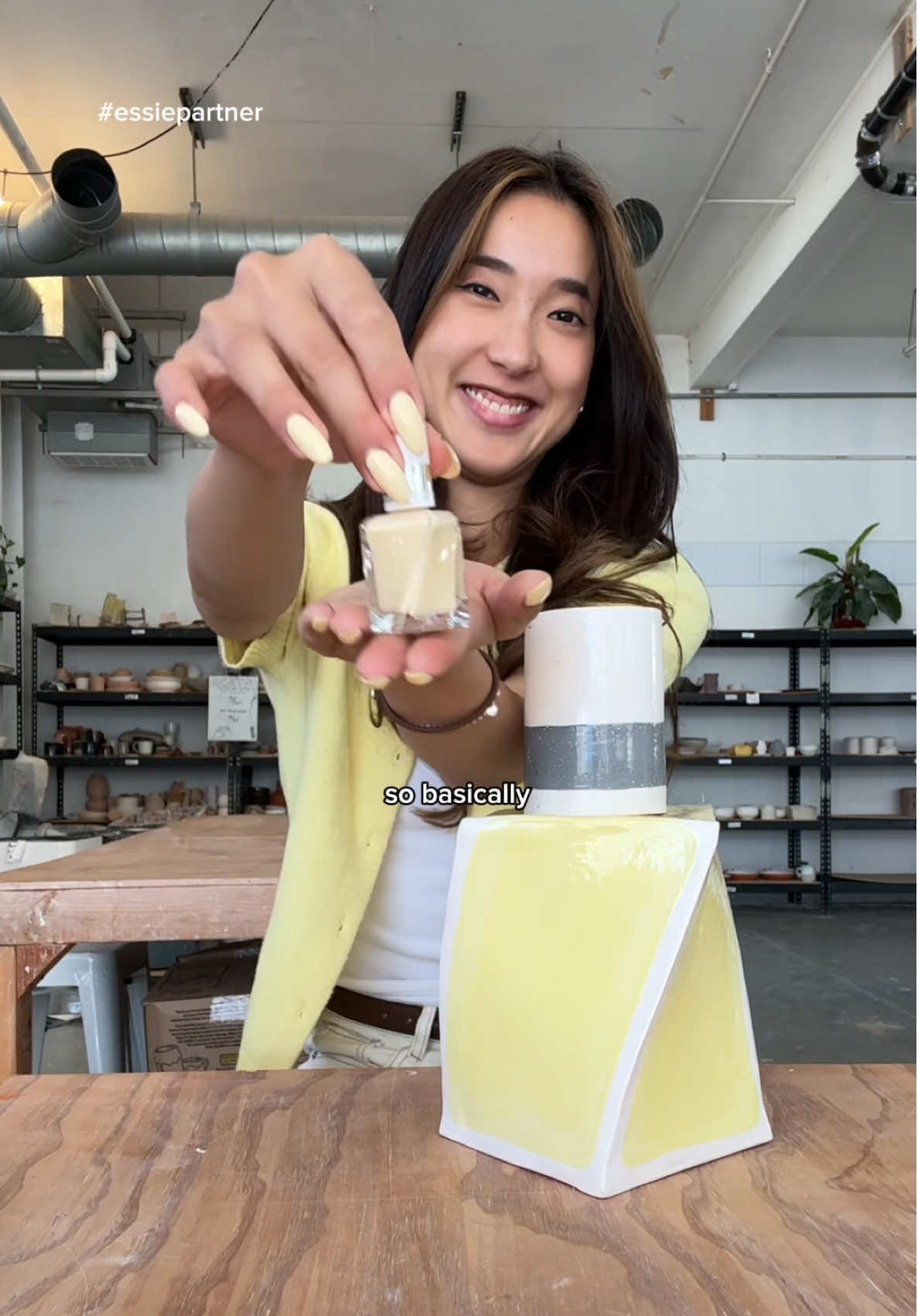 If I can handle it, so can my nail polish with gel by @essie 💅✨ #essiepartner