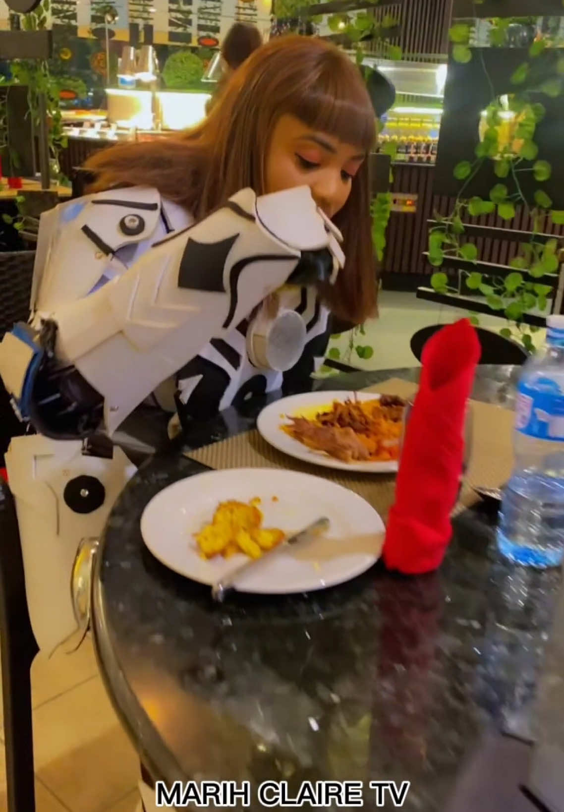 She didn’t know she was being recorded 😂 (PART A) #fyp #artificialintelligence #ai #robotics #robotics #Love #trend #viral #claireai #fypシ