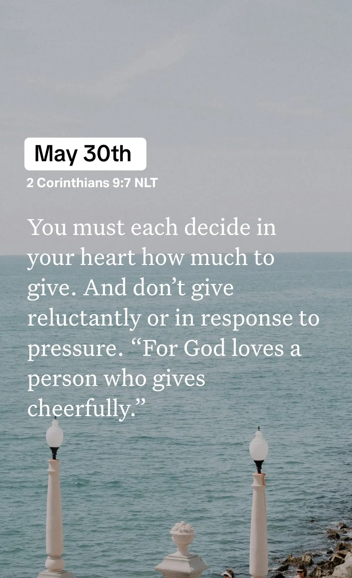 This verse emphasizes the principle of joyful and voluntary giving. It invites us to reflect on our hearts and intentions when it comes to generosity. Rather than giving out of obligation or under pressure, we are encouraged to decide what to give based on our genuine desire to contribute. In simple terms, it means that God values the spirit in which we give more than the amount itself. A cheerful giver reflects a heart that understands the joy of sharing and serving others. Today, this message challenges us to approach giving—whether of time, resources, or talents—with a joyful heart. It encourages us to consider how we can contribute in ways that genuinely reflect our love and appreciation for others and for God. This verse inspires us to cultivate a spirit of generosity that comes from a place of joy and willingness, knowing that our cheerful giving not only blesses others but also brings us closer to God’s heart. By embracing this attitude, we can create a positive impact in our communities and foster a culture of kindness and support.#biblestudy #dailyverse #godisgood 