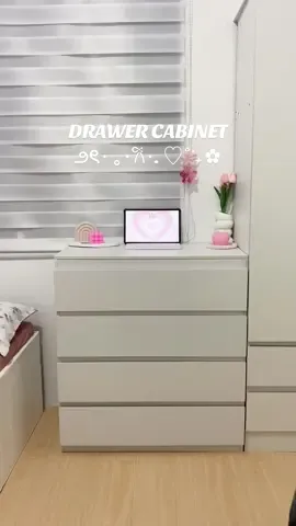 minimalist cabinet 💗 #drawer #drawercabinet #whitecabinets #minimalistdrawer #fyp 