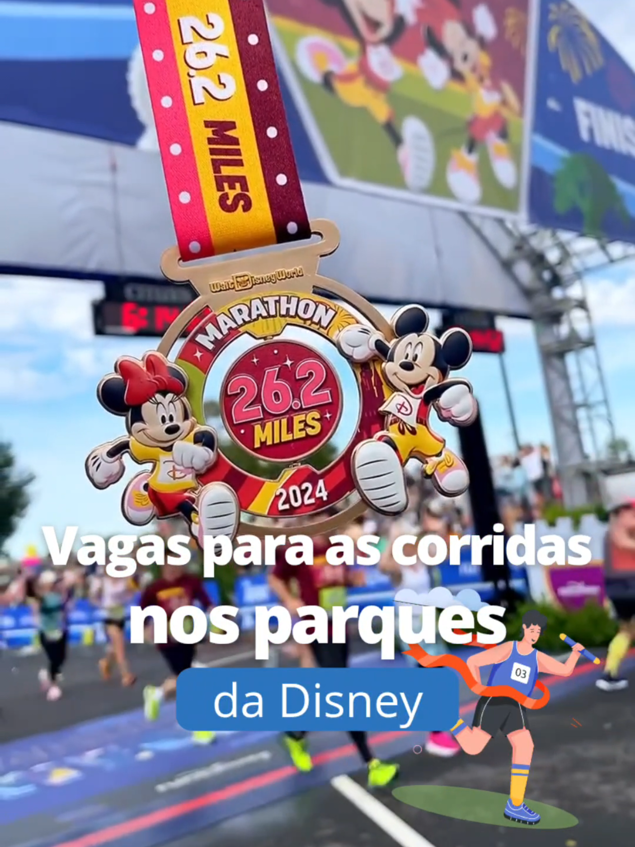 Você quer correr as corridas da Disney em Orlando, mas perdeu a inscrição? Me chama que temos os pacotes incluindo as corridas. São pacotes com 4 diárias de hotel Disney incluindo a inscrição para as corridas. Fazemos todas as reservas e você ainda pode parcelar em até 12 vezes no cartão. Não perca essa chance!  As vagas são para as corridas de janeiro e fevereiro e 2026 e são limitadas. Já corremos várias provas em Orlando e você pode contar com a nossa experiência para auxiliá-lo com tudo.  Aproveite, garanta sua inscrição e viva a emoção de correr dentro dos parques da Disney. Comente CORRIDA, acesse o link na bio ou nos chame no WhatsApp +1 (904) 544-7970 e consulte as informações. #rundisney #corridasdisney #disneyrun #consultoriadeviagem #agentedeviagens #correrparaviajar #viajarparacorrer #corredorespelomundo