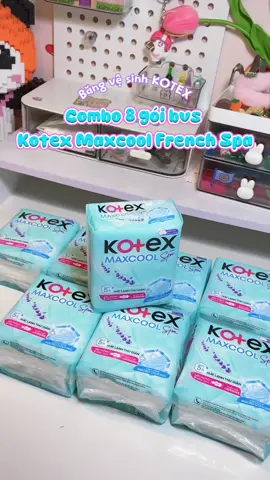 Ngày dâu trở nên nhẹ nhàng hơn , mát lạnh dễ chịu 🥰 #kotexmaxcoolfrenchspa #kotex  #bangvesinh #xuhuong #nobiriuviu  
