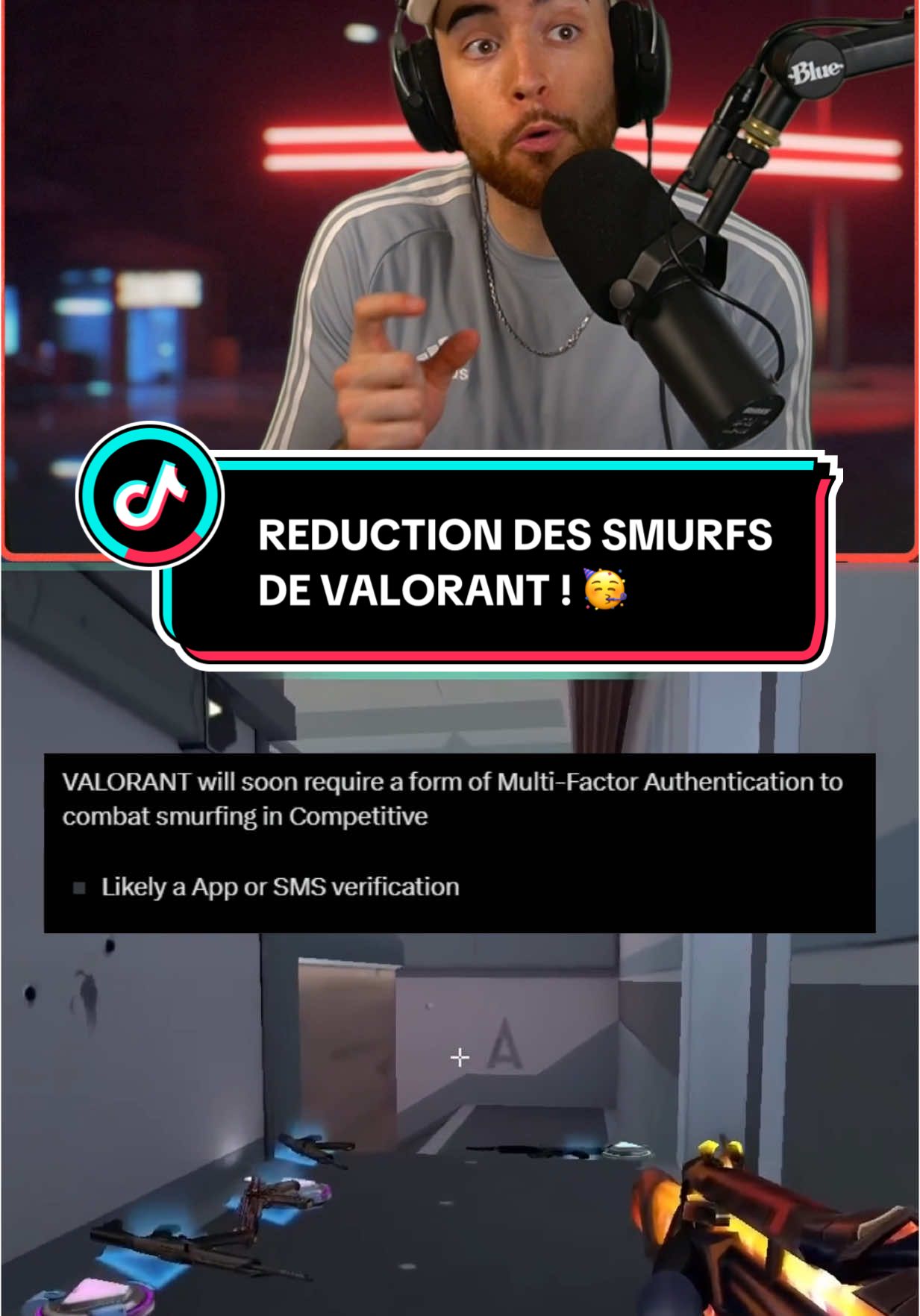 Le début de la FIN des SMURFS sur VALORANT ! Merci RIOT 🫶 #GamingOnTikTok #Valorant 