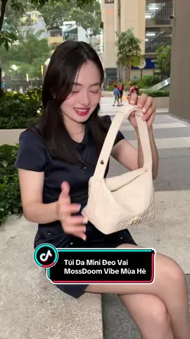 Túi da mini đeo vai xách tay thiết kế kiểu đan đan vibe mùa hè #mossdoom #tuidamini #tuixachxinh #viral #titnhunday 