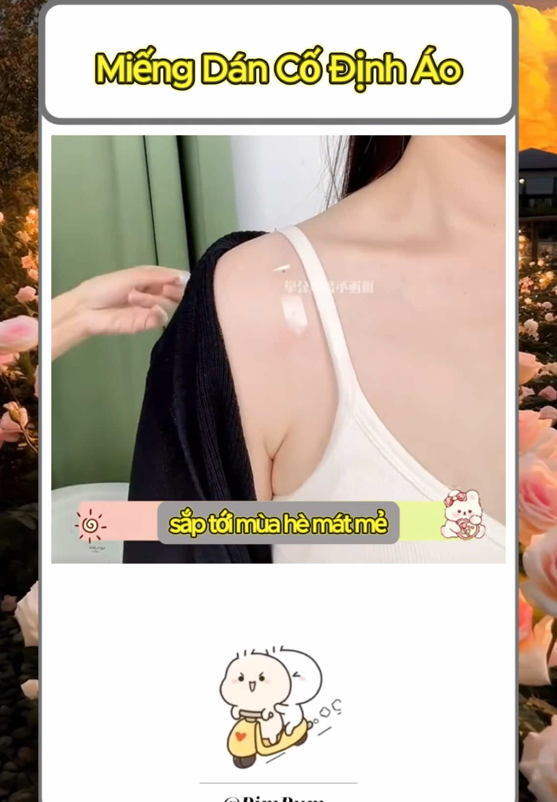 Miếng dán cố định quần áo #miengdanquanao #mẹo 