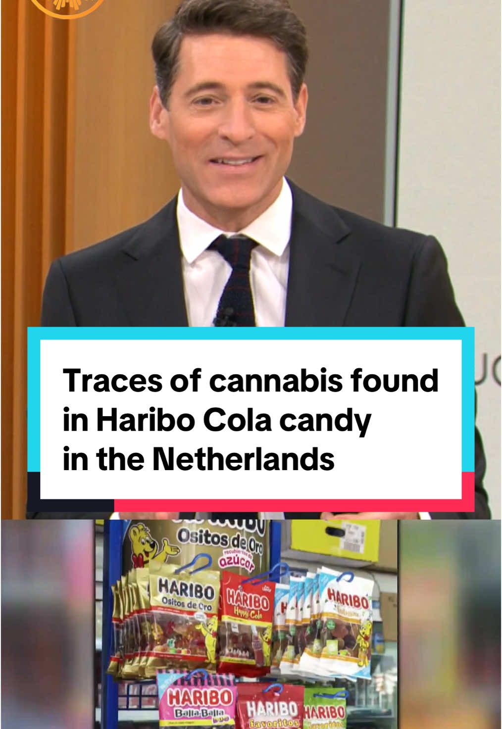 Haribo is recalling packs of sweets in the Netherlands after some were found to contain traces of cannabis. Local Dutch media reported that a family became 
