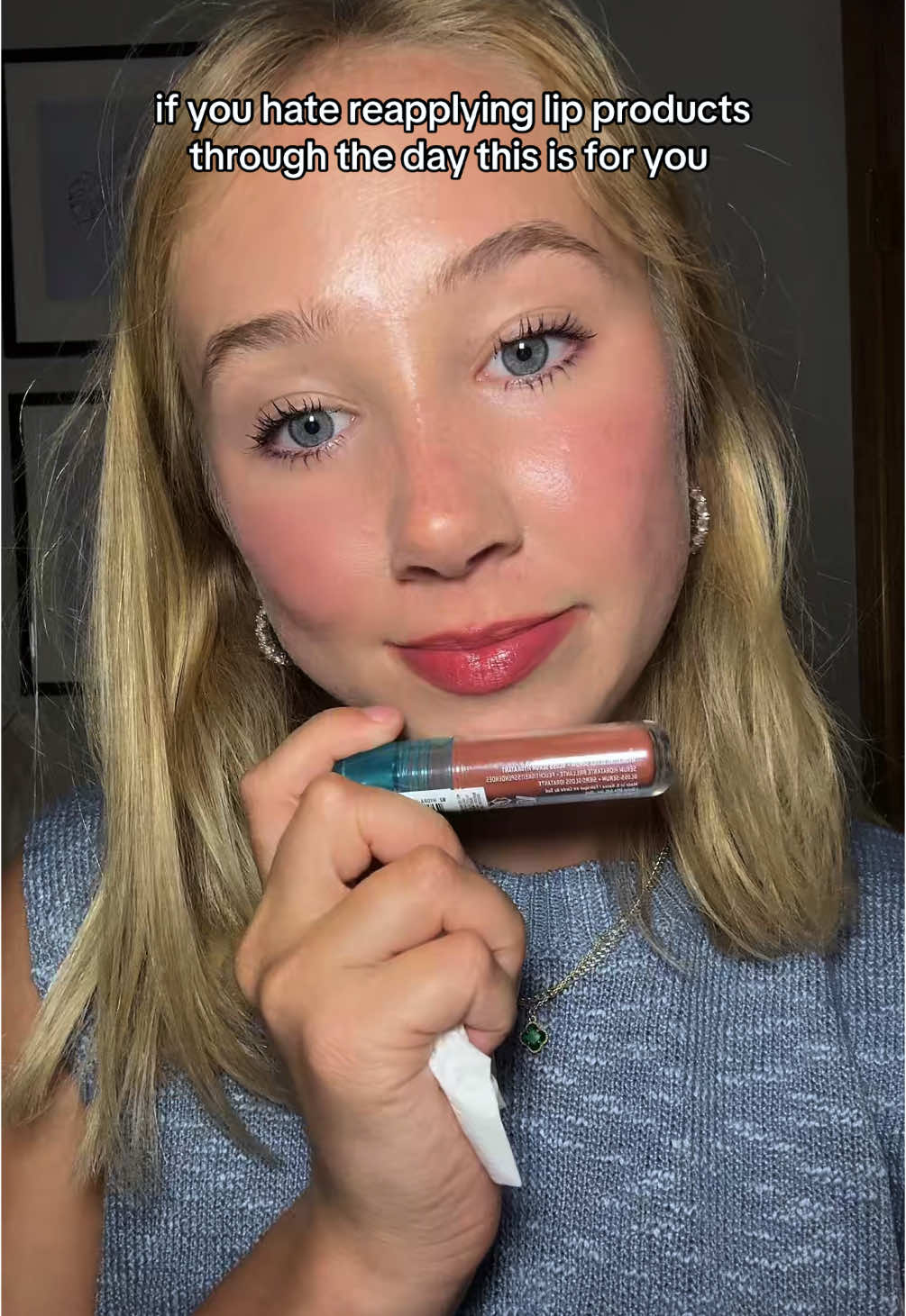 literally 10 hour + wear for me #nyx #nyxlipiv #lipstain #lipgloss #fyp 