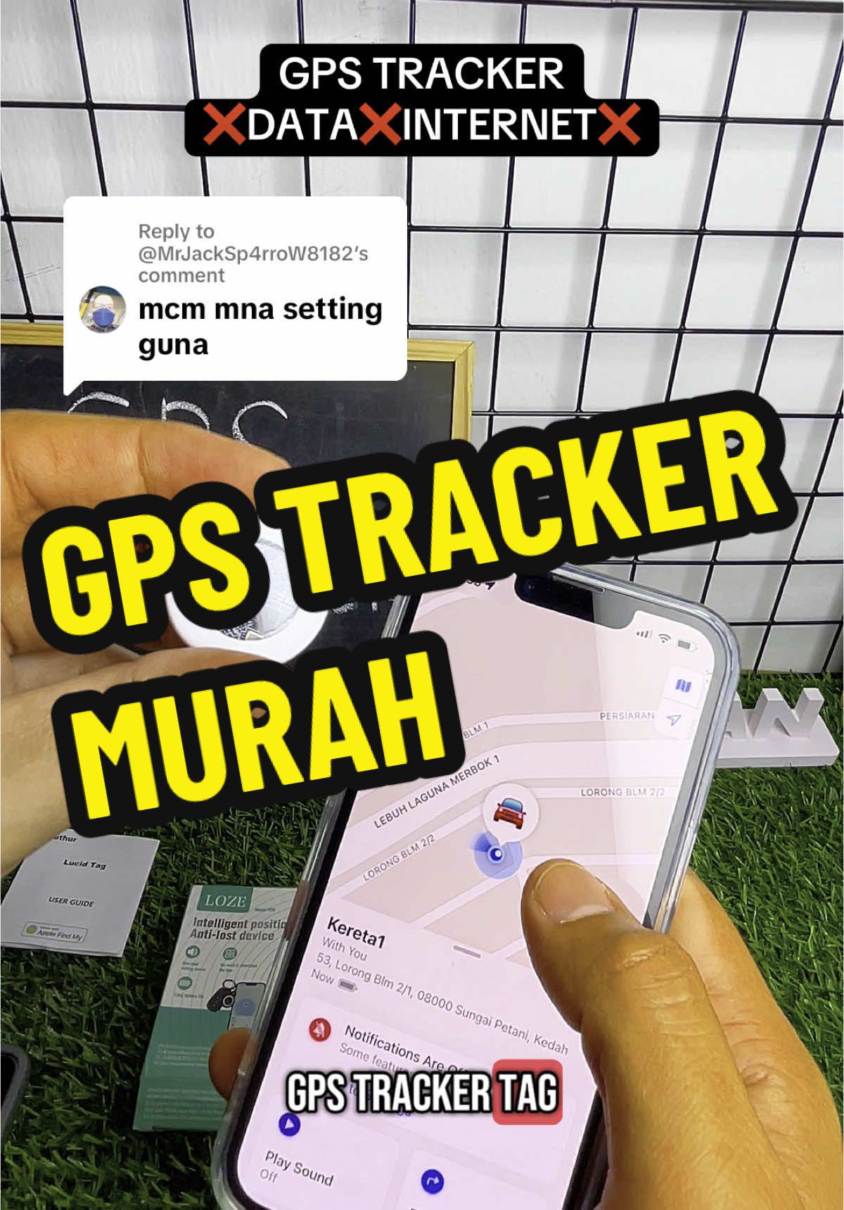 Replying to @@MrJackSp4rroW8182  video ni tunjuk cara setting GPS Tracker Lucid Tag dengan mudah✅✅