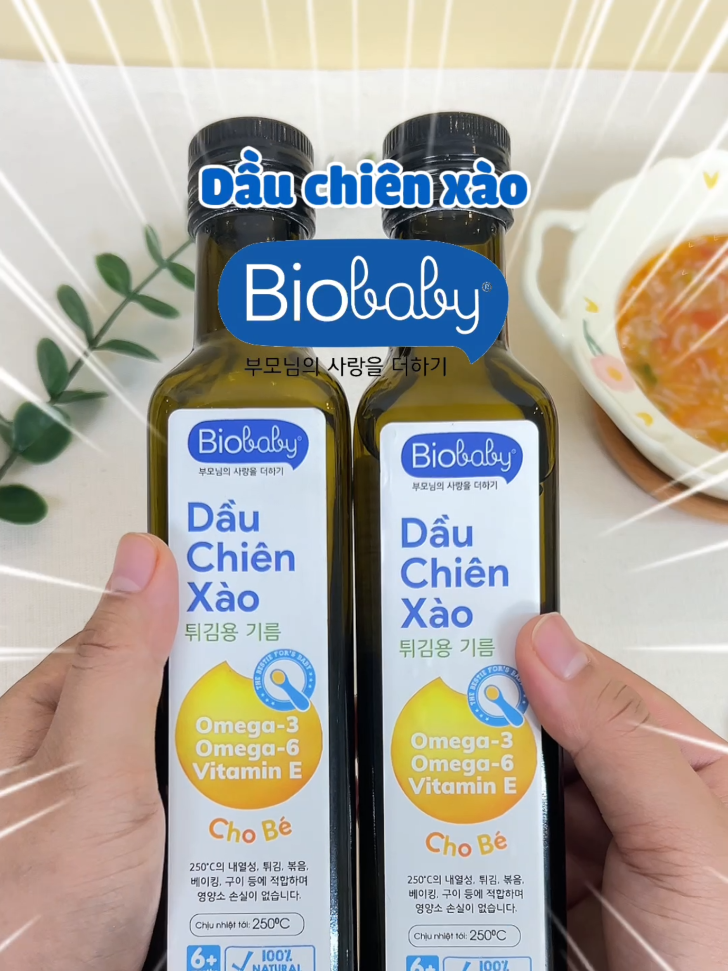 Dầu chiên xào Biobaby cung cấp dưỡng chất thiết yếu cho bé 6 tháng trở lên, siêu uy tín và an toàn cho trẻ  #Biobaby #dauandamchobe #dauandambiobaby