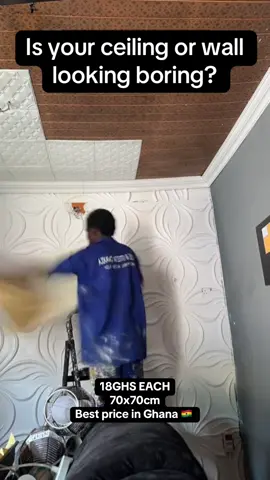 How to fix foam sticker on ceiling #homedecor #interiordesign #elegantdecor #budgetdecor #DIY #roomrenovation #foamsticker #diydecor  3d wall and ceiling sticker in Ghana, best price of 3d foam sticker in Accra. 3d wall and ceiling sticker in Ghana. 3d sticker in china mall #3dwallpaper #3dwallsticker #3D #3dsticker #wallpanel #wallpaper #ceilingstickers #fyp #tiktokghana🇬🇭 