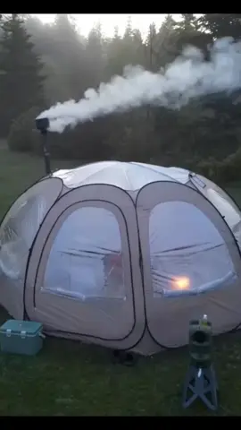 Beautiful couple LUXURY camp  #inflatabletent #campfire #hottent #wintercamping #Outdoors 