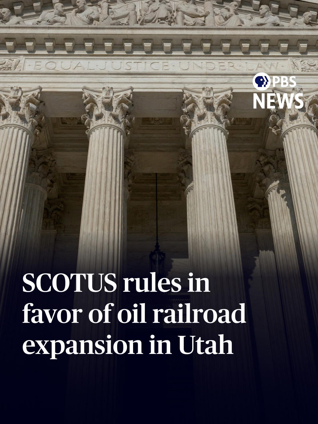 On Thursday, the U.S. Supreme Court backed a multibillion-dollar oil railroad expansion in Utah.  The justices reversed a lower court decision the 88-mile project that would connect oil and gas producers to a national rail network.  The case centered on whether a federal agency had done enough to consider the environmental impact of the expansion as laid out by a 1970 law. #pbsnewshour #newshour #pbsnews #supremecourtdecision #news #supremecourt #railroad #utah