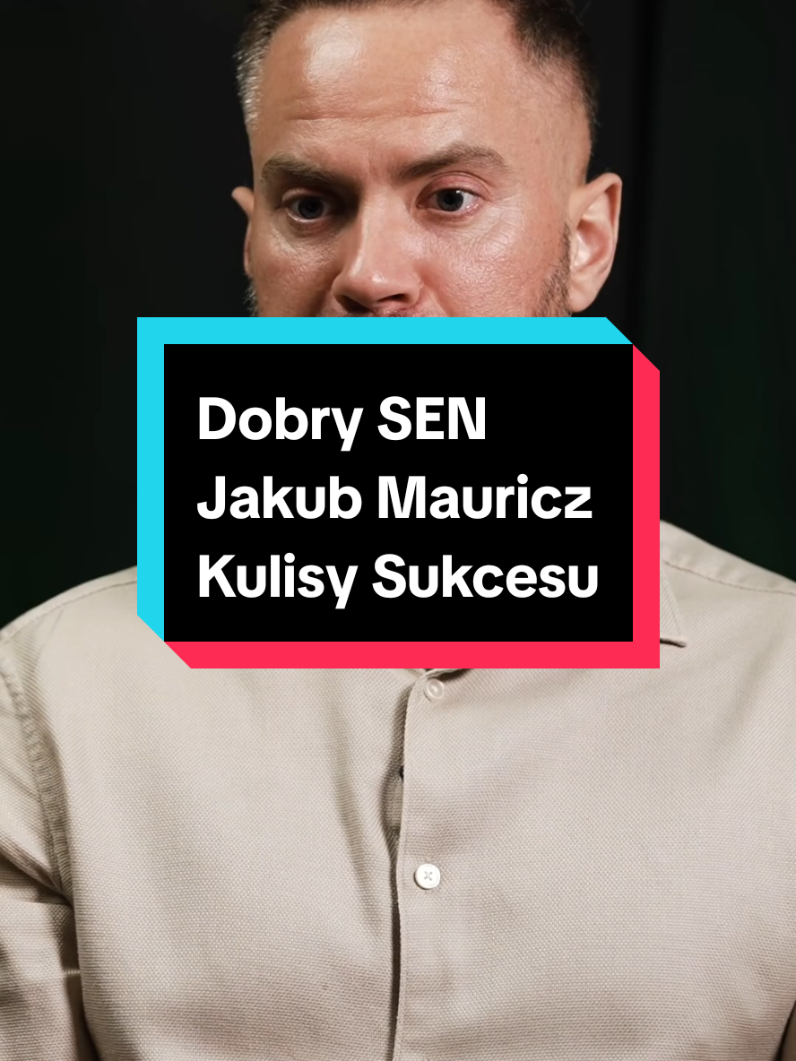 Coś na co nie zwracamy uwagi - Jakub Mauricz w wywiadzie na kanale Kulisy Sukcesu. #sen #zdrowie #kulisysukcesu 
