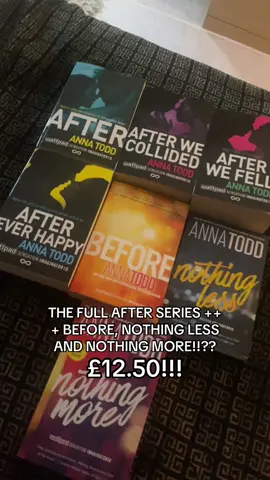 The full series😍 Cannot wait to get started.. #annatoddbooks #tiktokshop #BookTok #aftermovie #afterwecollided #afterwefell #annatodd @annatoddishere 