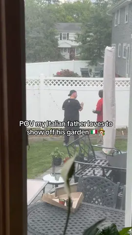 Big fella loves his garden #fyp #foryou #italian #italianfather #italianfamily #garden #Summer #newjersey #newyork #tonysoprano #napoletana #guidosonly 