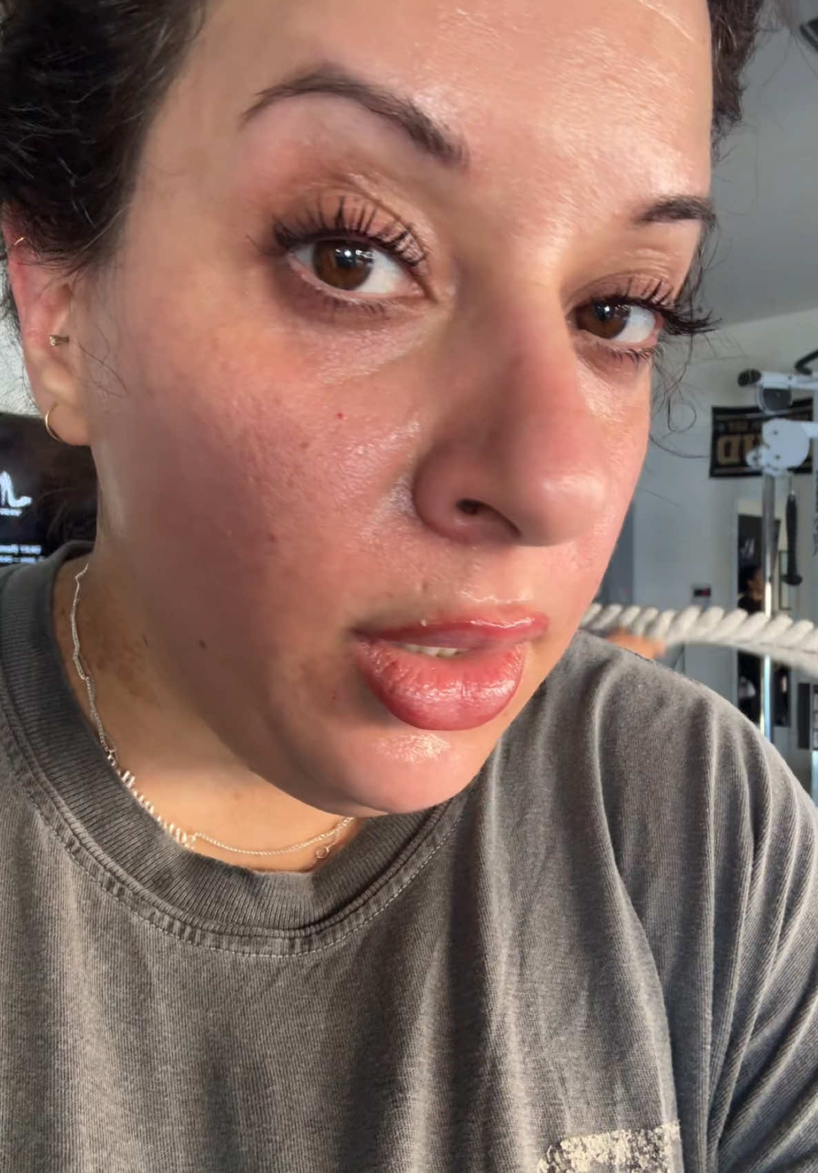 Being on a weight-loss journey and putting it out there for the whole world to see can be really hard sometimes. I am not perfect. I have good and bad days and I’m losing this weight on my own completely natural at 41 years old, which is very challenging. I’ve gone gluten-free Kind of dairy free and I focus on eating when I’m hungry versus eating when I’m bored. But this isn’t about that this is about feeling strong in the body you’re in and I have built myself from the ground up and I feel strong, I’m not where I wanna be, but that doesn’t mean that I can’t see it in the distance. So if you see this keep going and never give up on yourself.💗 ##weightlossjouney##plussizeworkouts##workoutmotivation##workoutroutine##weightlossworkout
