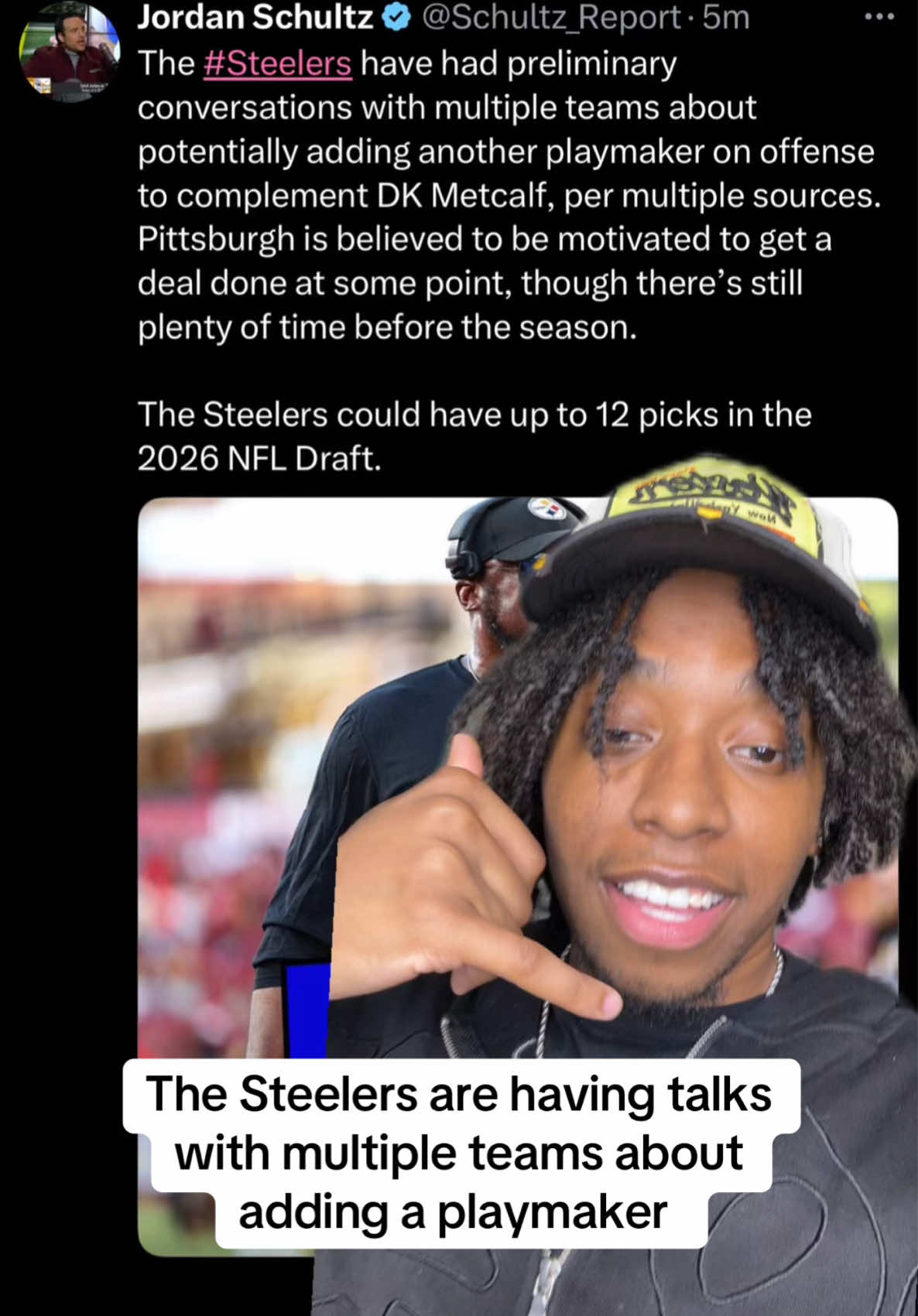 The Steelers are attempting to acquire a playmaker!👀 #steelers #pittsburghsteelers #nfl #nflfootball #pghjay 