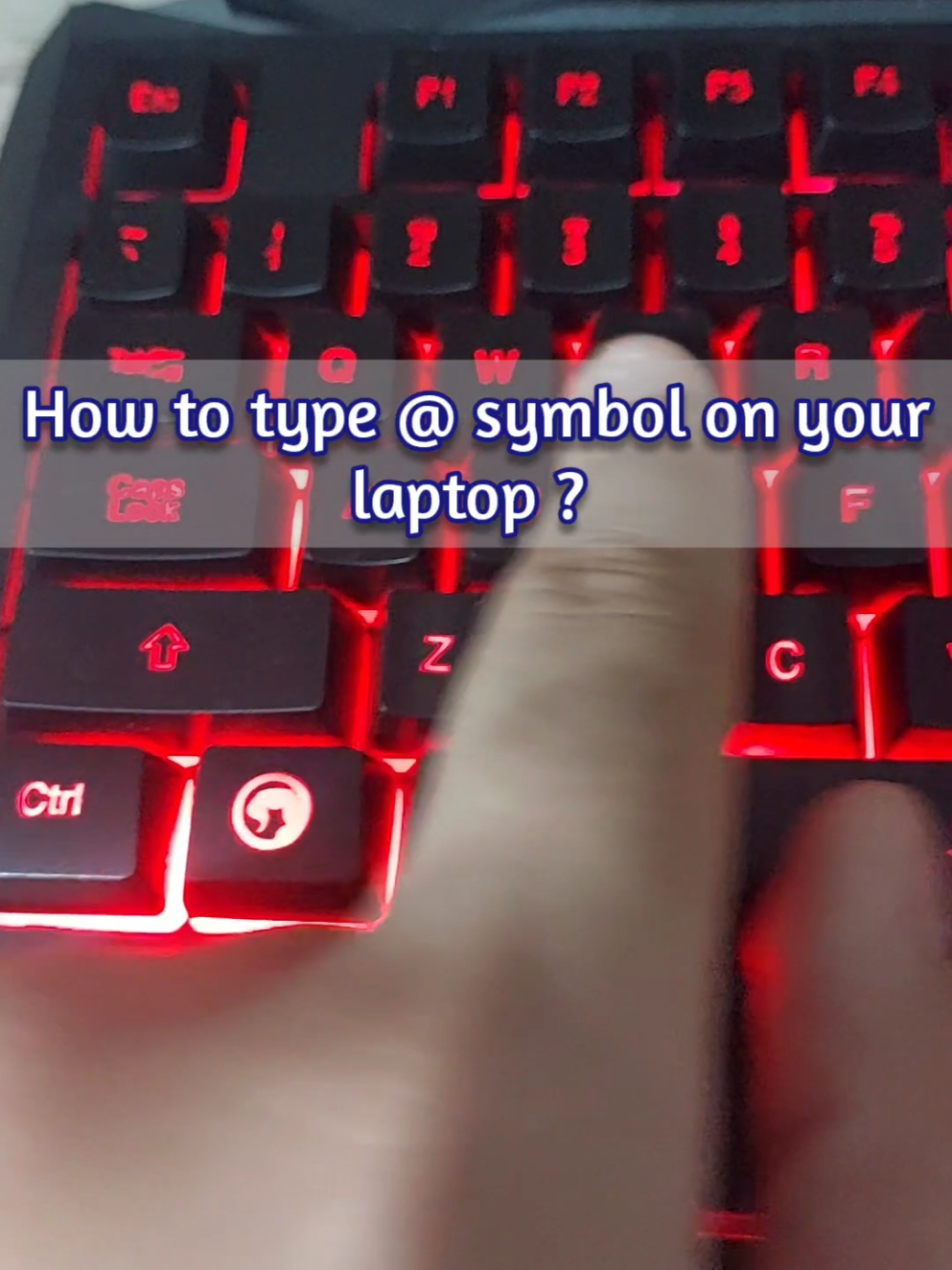 How to type the at @ symbol on your laptop #keyboard #rmmshortcuts #computer #clavier #laptop #typing #qwerty #symboles 