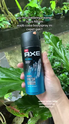 para jantan wajib punya sih 🫵🏻 #axe #axeicechill #bodyspray #pengharum #antibaubadan 