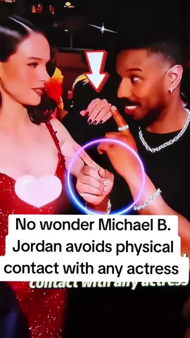 No wonder Michael B. Jordan avoids physical contact with actress!!