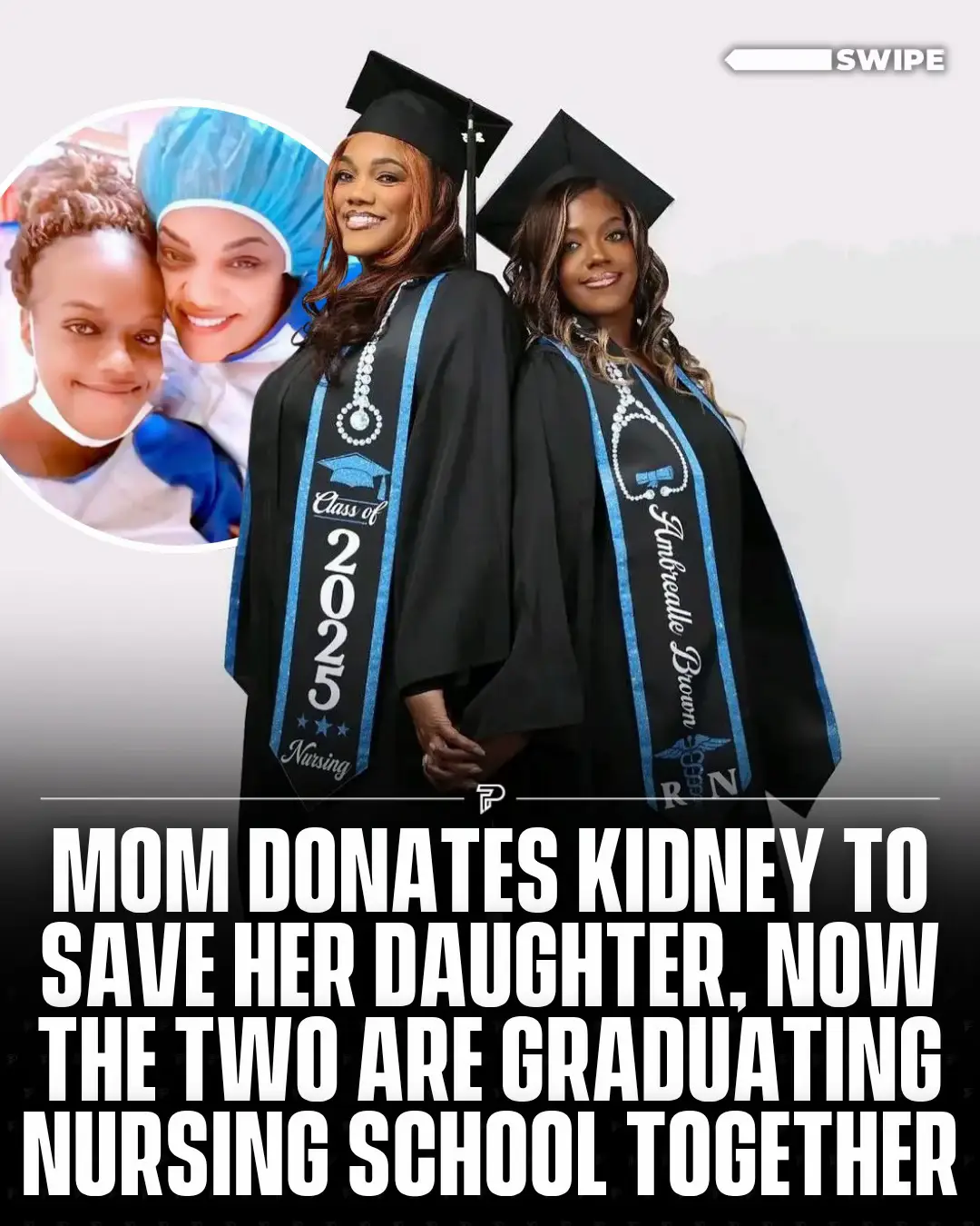 Ambrealle Brown and her mother, Nija Butler, just graduated from nursing school together in Baton Rouge, but their journey is far more remarkable than a shared cap and gown moment.  #RoadTo18M #Pubity 