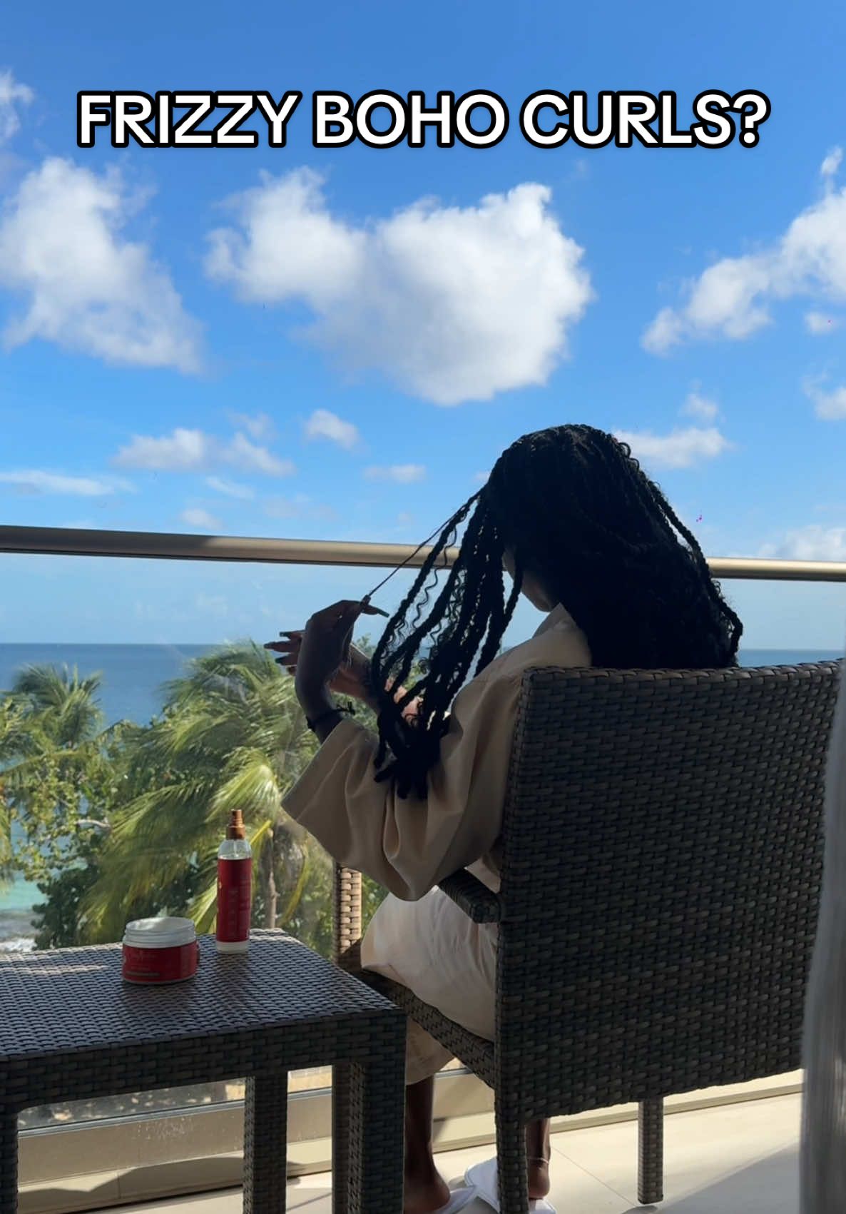 From ocean dips to dinner fits… my twists stayed ready. A lil mist from @SheaMoisture’s Curl Refresher Spray, and just enough Curl Stretch Cream to let the curls know I still care. Save this for your next trip! #SheaMoisturePartner #sheahair