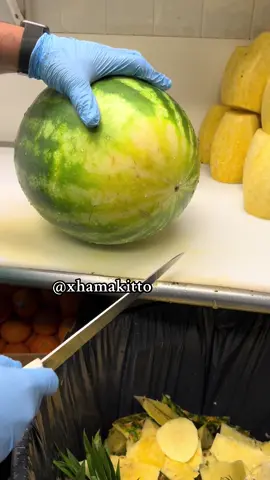 #tutorial #peel #watermelon #fruit #parati 