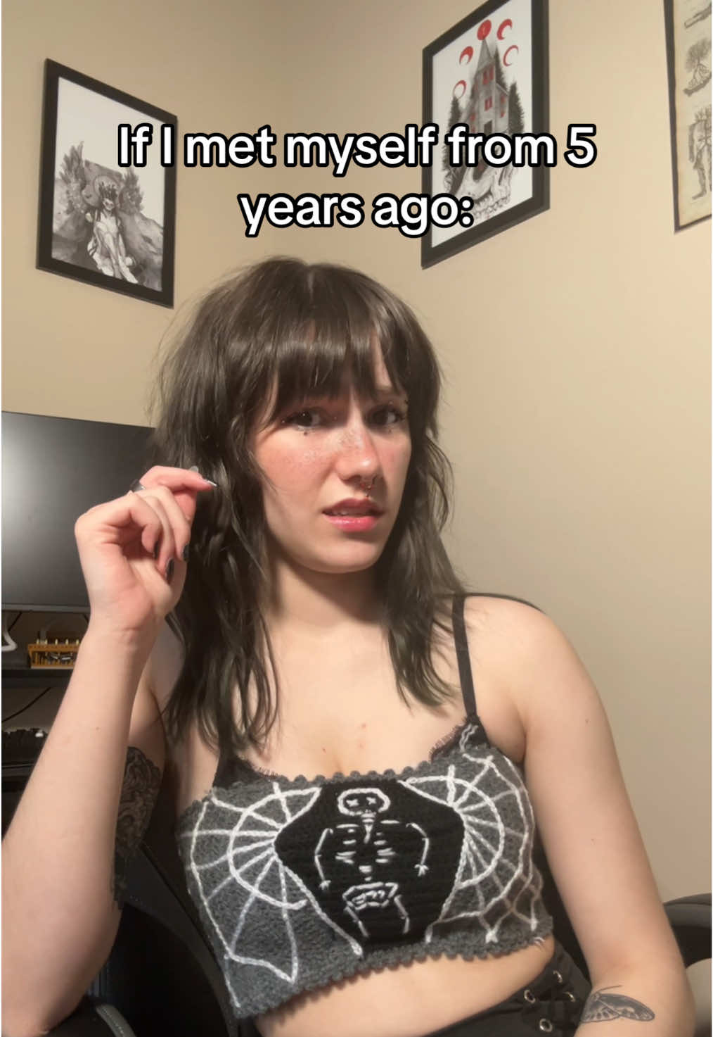 Absolutely wild I used to be like that. But growth or whatever right. #alt #alternative #goth #foryoupage #foryourpage 