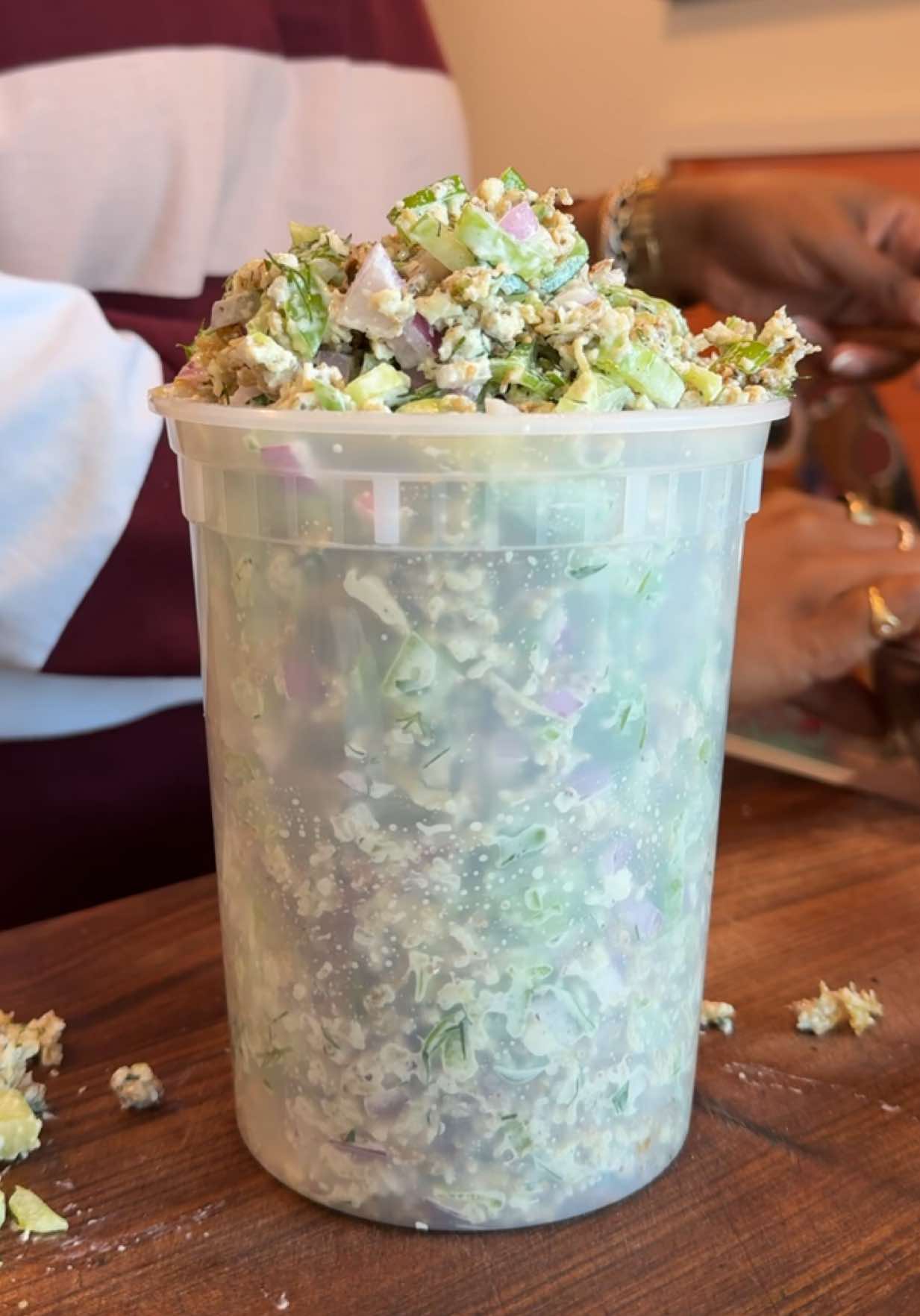 Replying to @meow  tofu “chicken” salad 🤤 Estimated measurements:  Tofu, Veggies, and Herbs: * 1½ blocks (21-24 oz total) super-firm tofu, shredded, seasoned and baked until golden (full step by step video and recipe here @YT: Shakayla Felice ) * 2 large celery ribs, finely diced (about ¾ cup) * ⅓ cup red onion, finely diced (about ½ small onion) * ½ medium green bell pepper, diced (about ½ cup) * ½ jalapeño pepper, seeds and membranes removed, finely minced (about 1 teaspoon) * 2 green onions, green parts only, thinly sliced (about 2 tablespoons) * 2 tablespoons fresh parsley, roughly chopped * 1 tablespoon fresh dill, roughly chopped Dressing: * 1/2  - 2/3 cup vegan mayonnaise (adjust to taste) * 1 tablespoon apple cider vinegar OR 1 tablespoon fresh lemon juice * 2 teaspoons Dijon mustard  * 2 teaspoon garlic powder * 2 teaspoon onion powder * Salt and black pepper (or to taste) #tofurecipes #tofusalad #veganchicken #chickensalad #plantbasedrecipes 