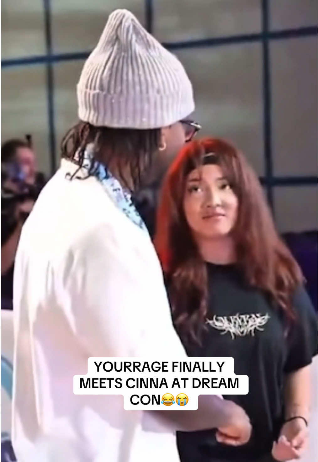 YOURRAGE and CINNA finally meet😂😂 #yourrage #cinna #twitchclips #dreamcon #streamclips #fypシ #streaming 