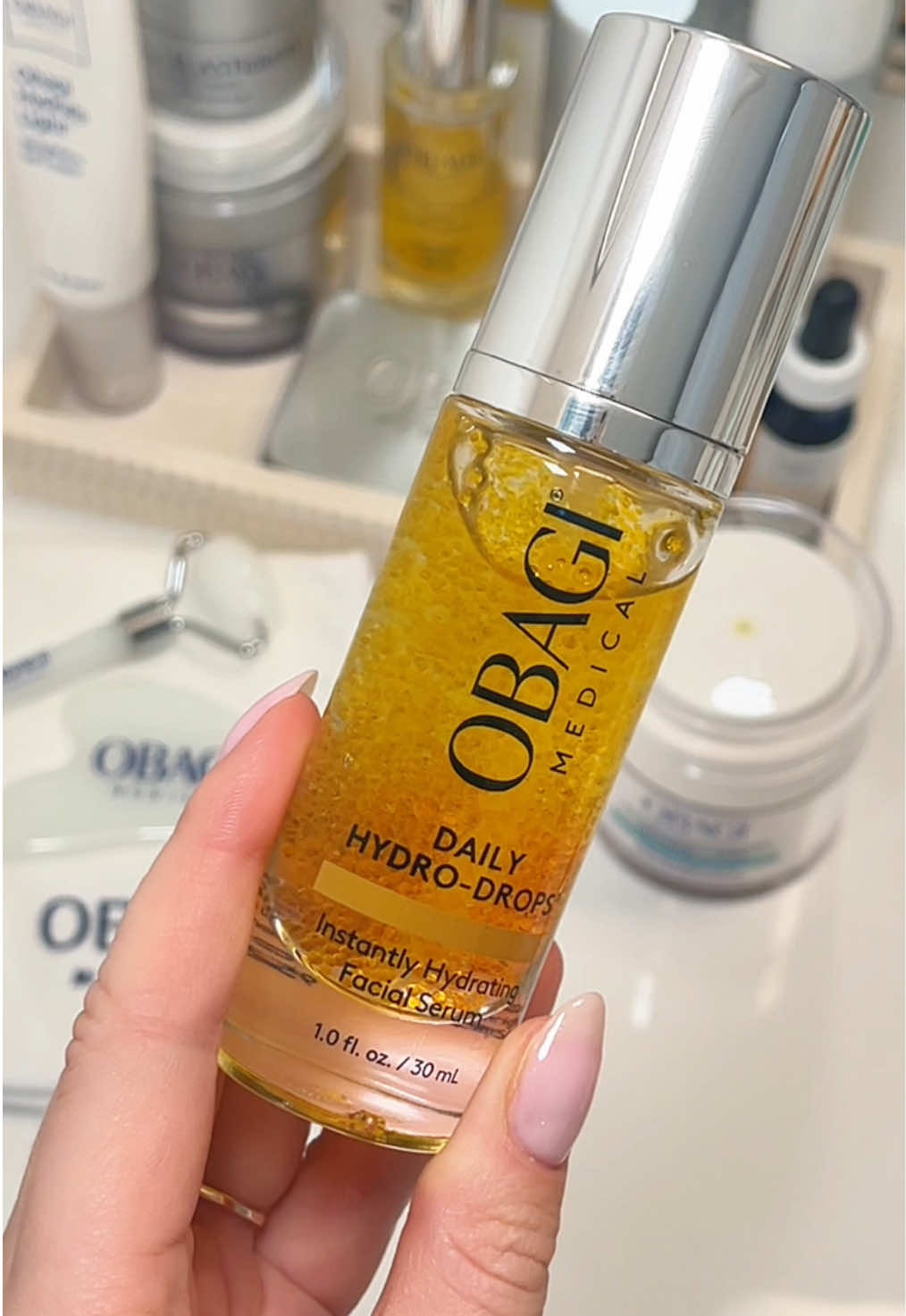No filter needed when your serum does this. Obagi® Hydro-Drops = instant glow. 😍 #ObagiMedical #TheObagiEffect #GlassSkin #DewySkin #GlassSkinSerum #ObagiHydroDrops