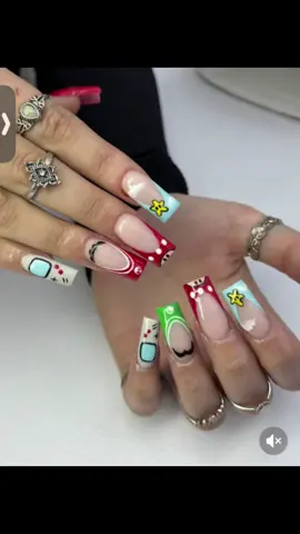 POV: You show your nail tech the Nintendo inspo and she understood the assignment 🕹️💅 #whatiaskedforversuswhatigot #nintendonails #marionails #epicuniverse #supermario #GamerGirl 