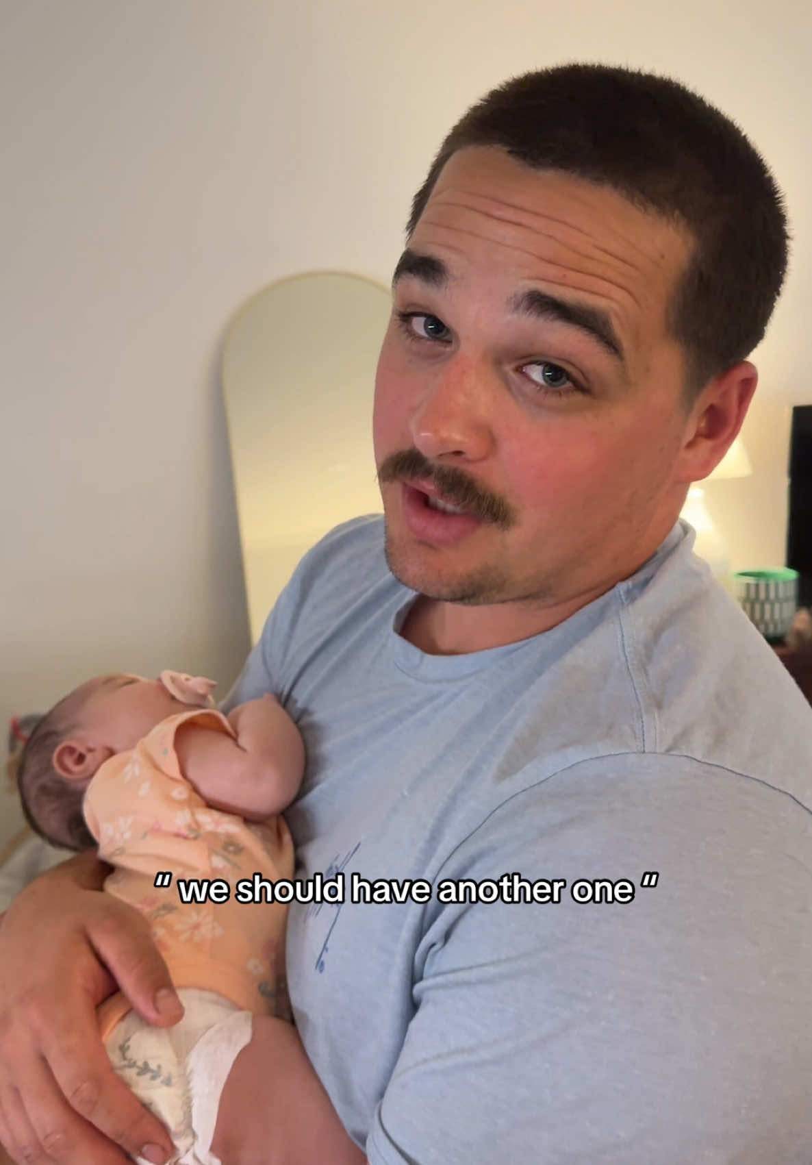Whats in the air?? 😅 #postpartum #newparents #pregnant @Elijah Watson 