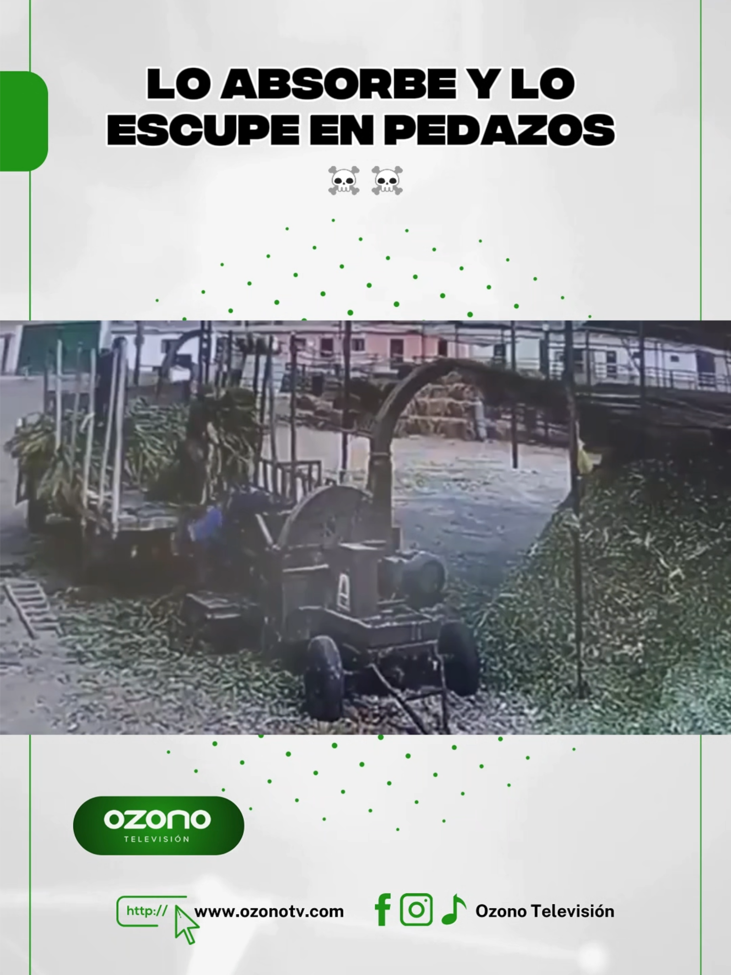 Lo absorbe y lo escupe en pedazos ☠️ #viral #parati #tiktok #ozonotv