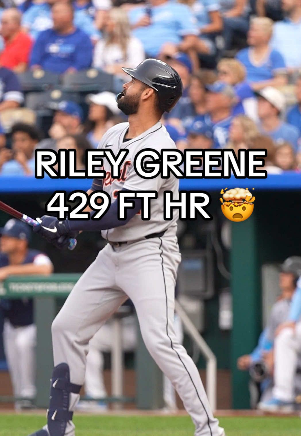 Riley sent that one 429 feet !! #MLB #Tigers #RileyGreene #Homerun 