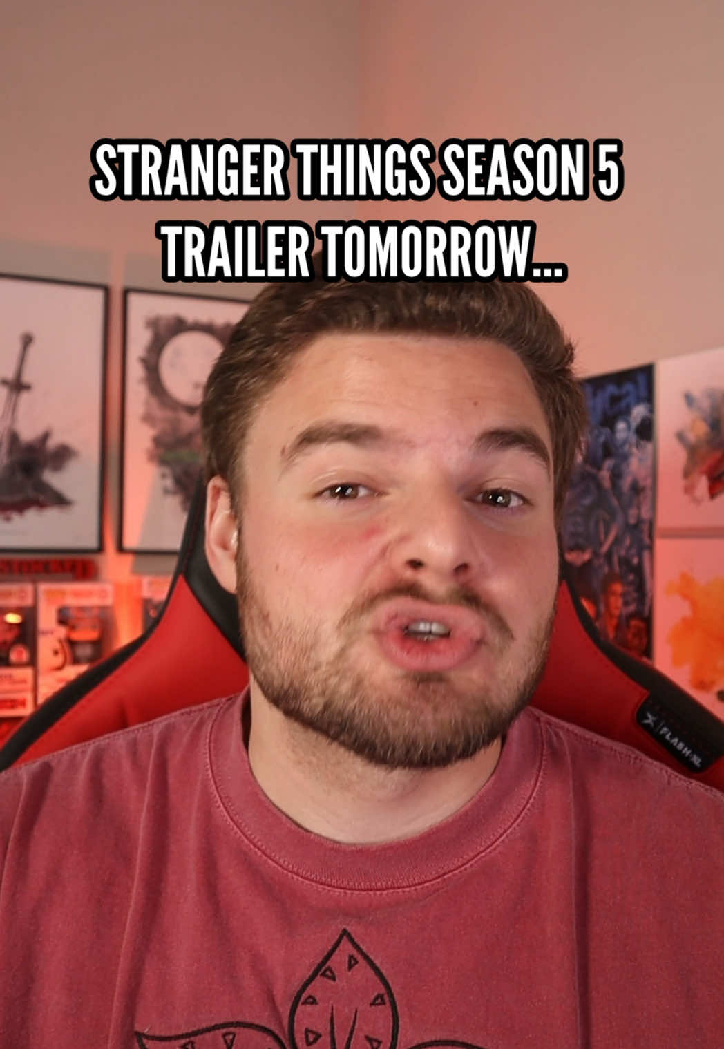 Teaser trailer tomorrow… 👀 #strangerthings #strangerthings5 #strangerthingsseason5 #tudum #netflix #strangerthingsedit #eleven #steveharrington #tv #tvshow #milliebobbybrown #mikewheeler #willbyers #hawkins #vecna 