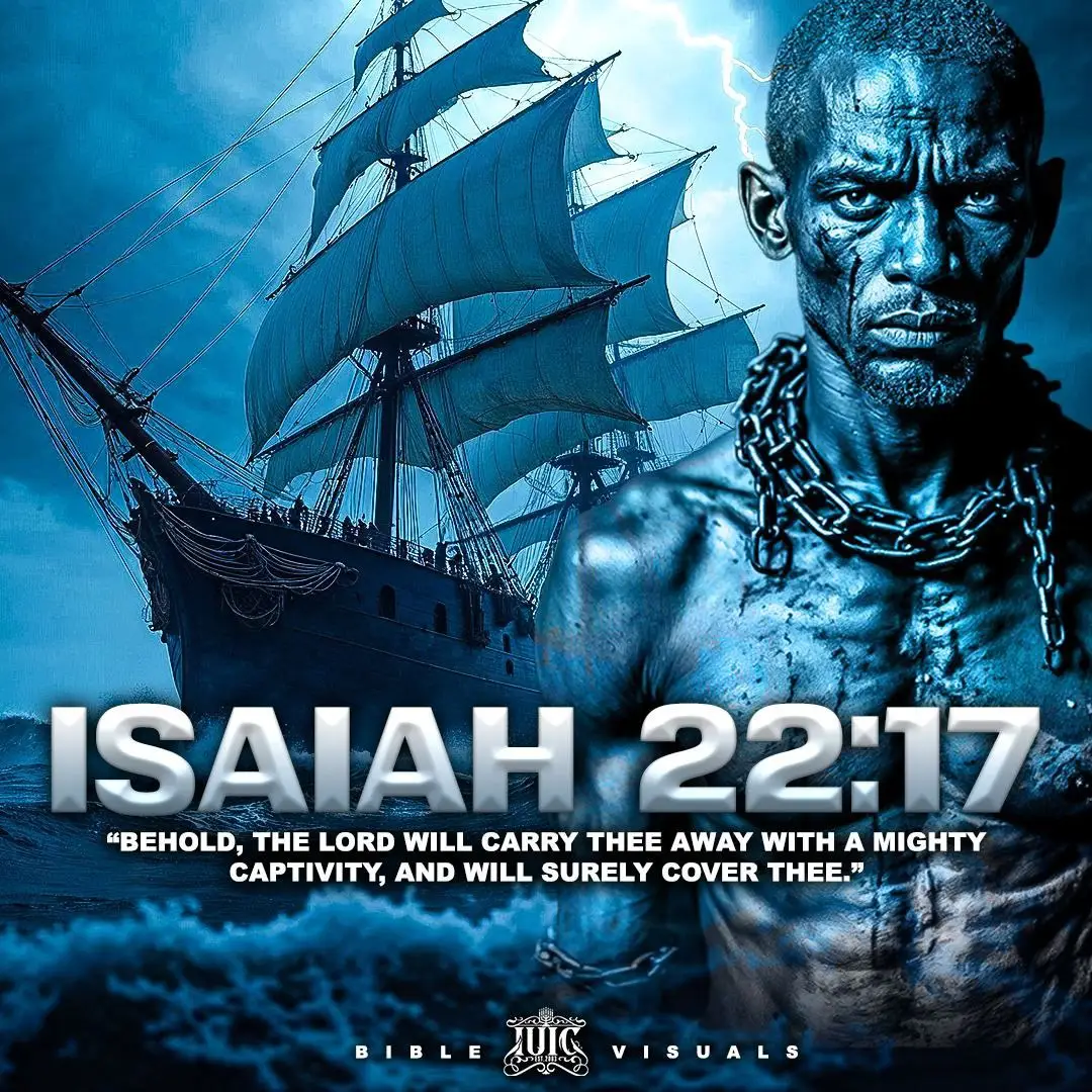 Isaiah 22:17 Behold, the LORD will carry thee away with a mighty captivity, and will surely cover thee. #DailyBread #BibleVisuals #Bible #Scriptures #IUIC #Israelites