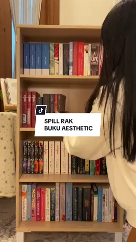 Replying to @diva | booktok 💌📚 udah aku spill ya guysss aku beli warna oak 😻 #rakbuku #rakbukuaesthetic #bookshelf #bookshelving #BookTok #roomdecor #roomdecoraesthetic #Vlog #minivlog #aesthetic 