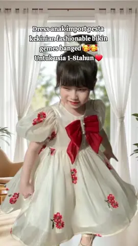 Buruan sebelum kehabisan, bikin anak jd pusat perhatian stok terbatas #dressanak  #ootdanakperempuan  #ootdanak  #dresslucu  #dressmurah  #dressimport  #dresspesta 