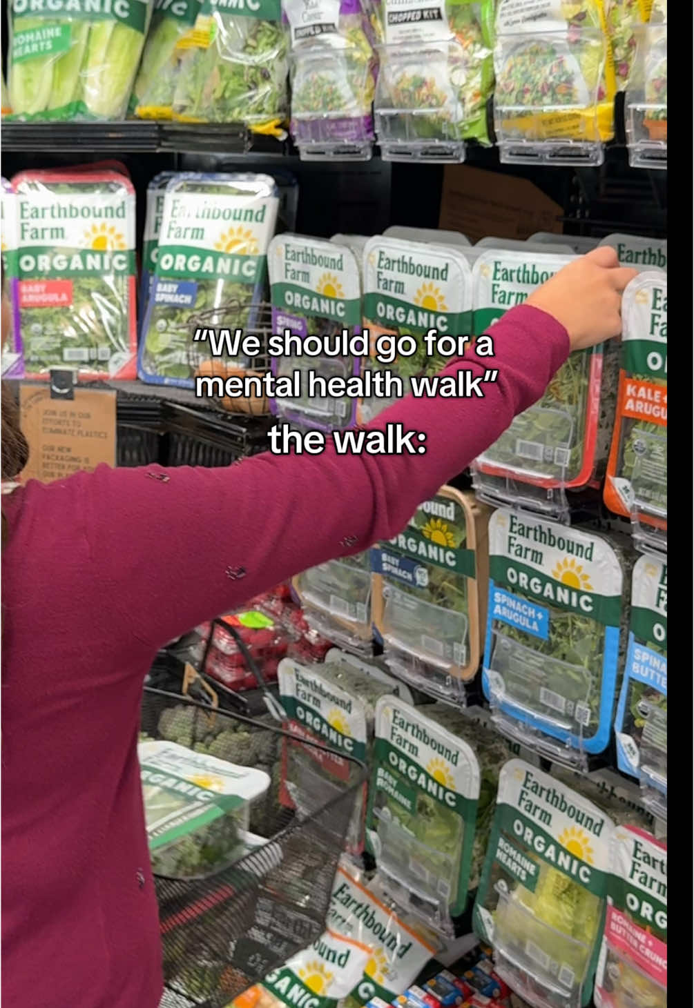 Our form of self-care🥬 #mentalhealthwalk #groceryhaul #saladsoftiktok #healthylifestyle 