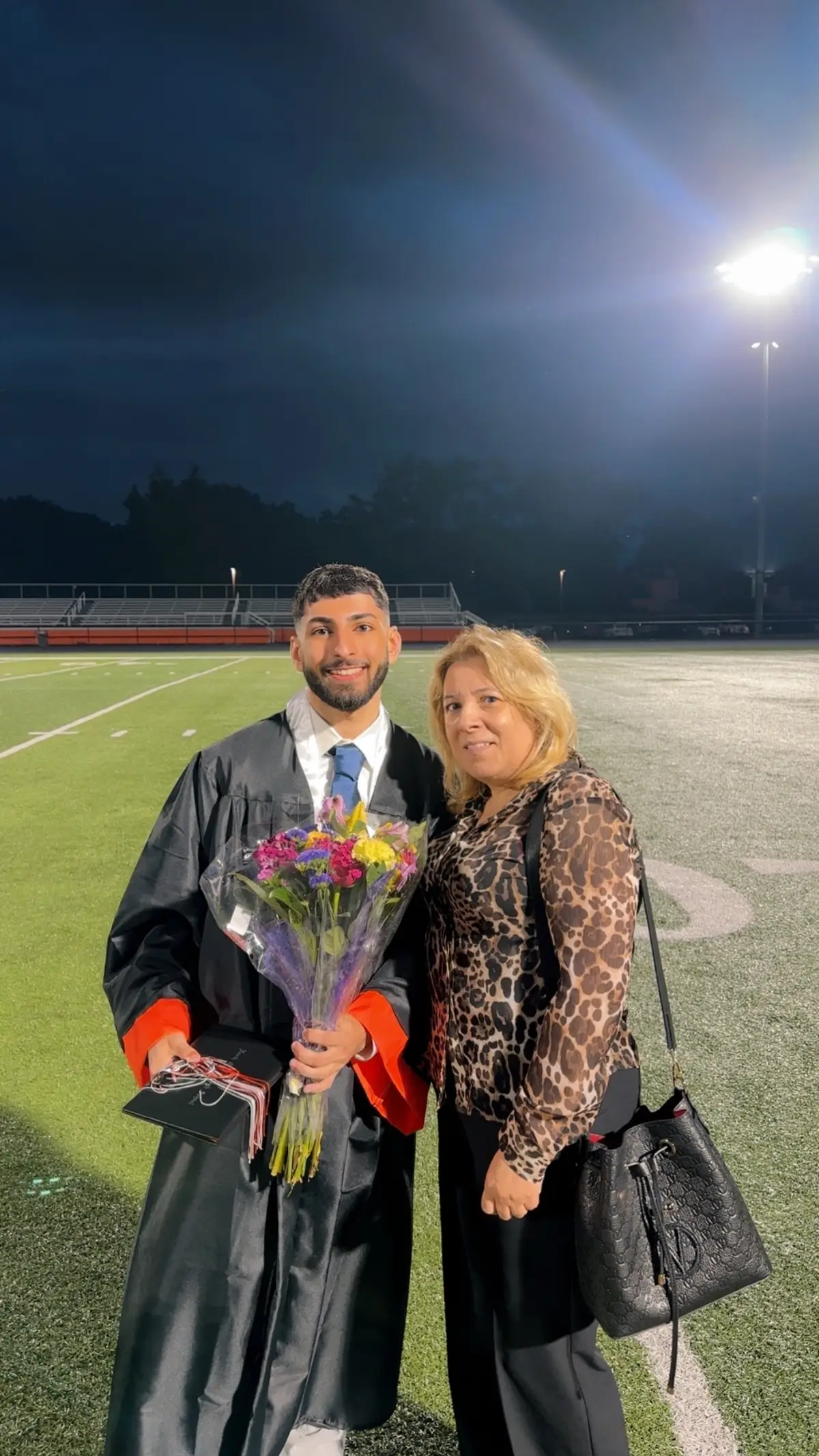 3 down, 0 to go! 🎓💙 My baby Mohammad graduated today! May Allah (SWT) bless you with endless success, strong faith, and a heart full of gratitude. May He guide your steps, protect you from harm, surround you with good people, and open doors of opportunity in every direction. May your future be bright, your efforts rewarded, and your dreams fulfilled in the best of ways. I’m so proud of you today and always — even though you went to school late every single day, you made it here! Keep shining, my late-but-legendary graduate! Ameen. Allah yeahmekom wa yerdek alak. 🙏💙