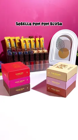 Tak reti blend blusher? No worries, Pom Pom blusher @sobellacosmeticshq_ ni auto cantik 😘 Just tap tap je, terus sweet macam candy 🍬  #sobella #sobellacosmetic #sobellablusher #pompomfever 