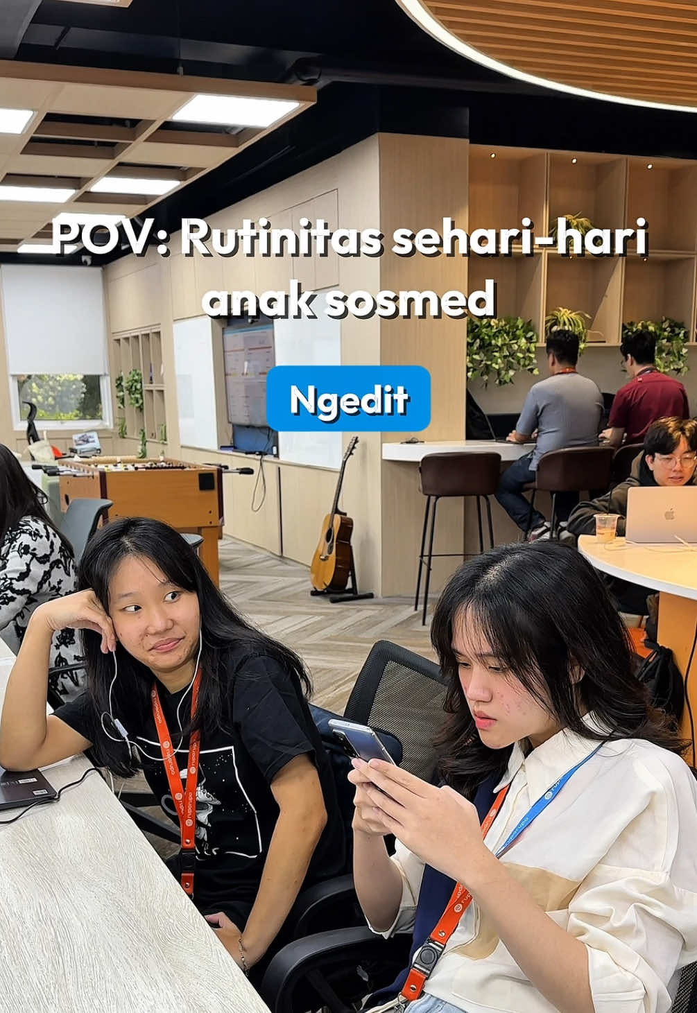 Anak sosmed tuh… healingnya sambil ngedit konten 😌 yang setuju komen 