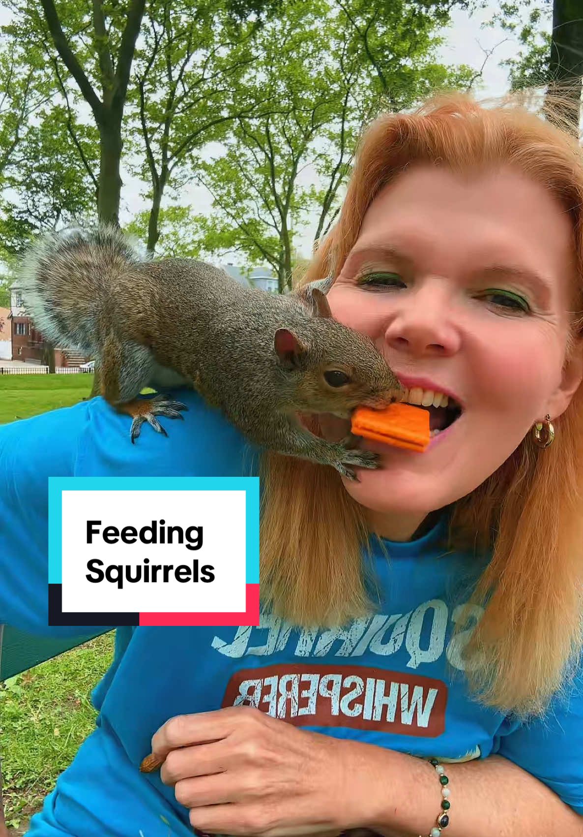 Squirrel Whisper Cynthia Beaumont feeding wild squirrels in the park peanuts with her teeth! Please like subscribe share &comment. #SquirrelWhisperer #Squirrel #CynthiaBeaumont #Chipmunk #NewYork #NewJersey #Hollywood #LosAngeles #London @Keebler 