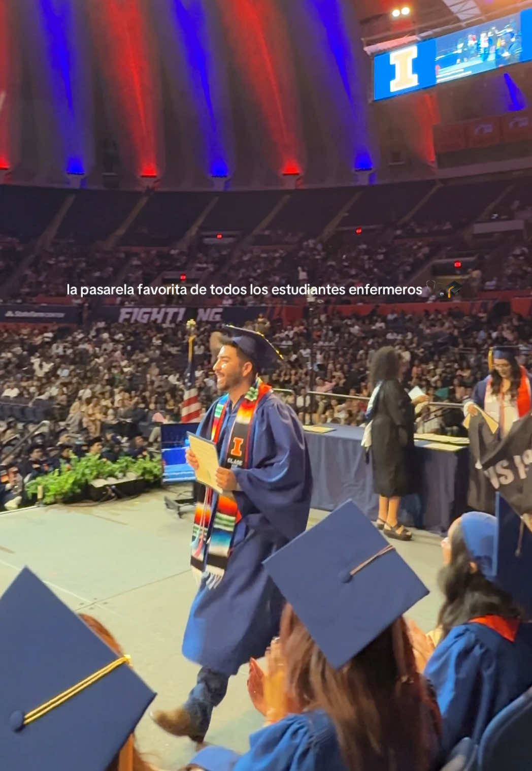 best kind of runway 😎🎓 #latinxcongratulatory #classof2025 #graduationwalk #pasarela #Runway #graduation #fromscrubstostage #newgradnurse #latino #primerageneracion #firstgen #firstgenerationstudent #graduated  #nursingstudent #nursingschool #clasede2025 #latinosinhighereducation #latinonurse #latinograduate #2025graduate #mexicangrad  #sisepudo #productofimmigrants #BSN #bsnstudent #uicnursing 