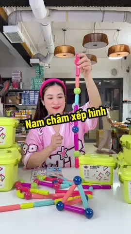 Món đồ chơi nam châm xếp hình cho các em bé sáng tạo#cohoaidochoi #namchamxephinh 