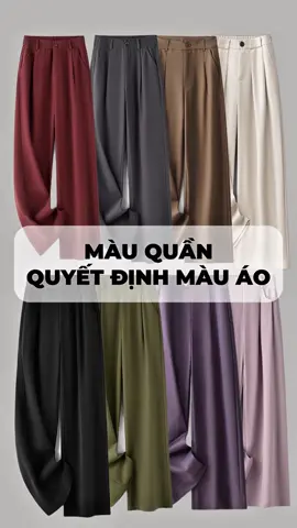 Gợi ý phối màu áo phù hợp với màu quần. Lưu lại và chia sẻ với bạn bè để cùng nhau mặc đẹp hơn nha 😍 #trangdoancollection #fashion #outfit #OOTD #outfitideas 